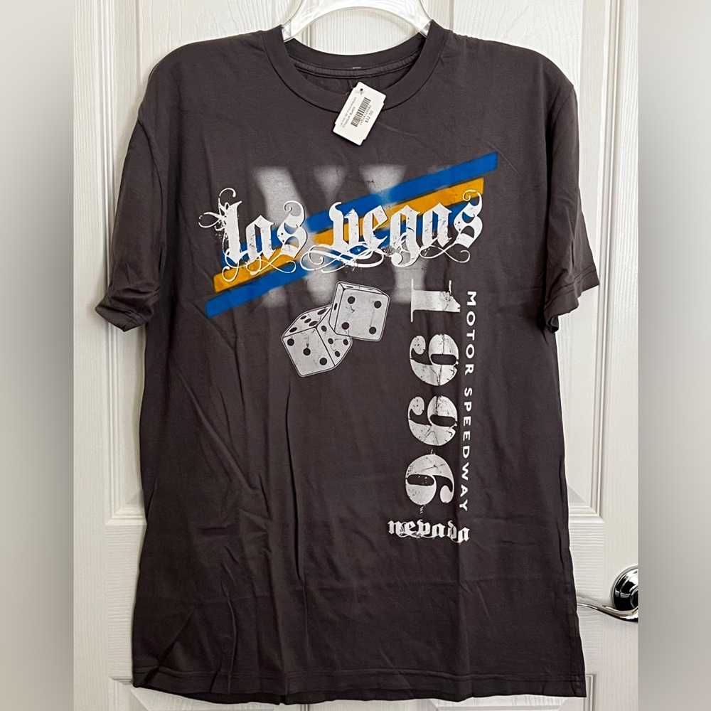 Gray Las Vegas Motor Speedway TShirt Medium